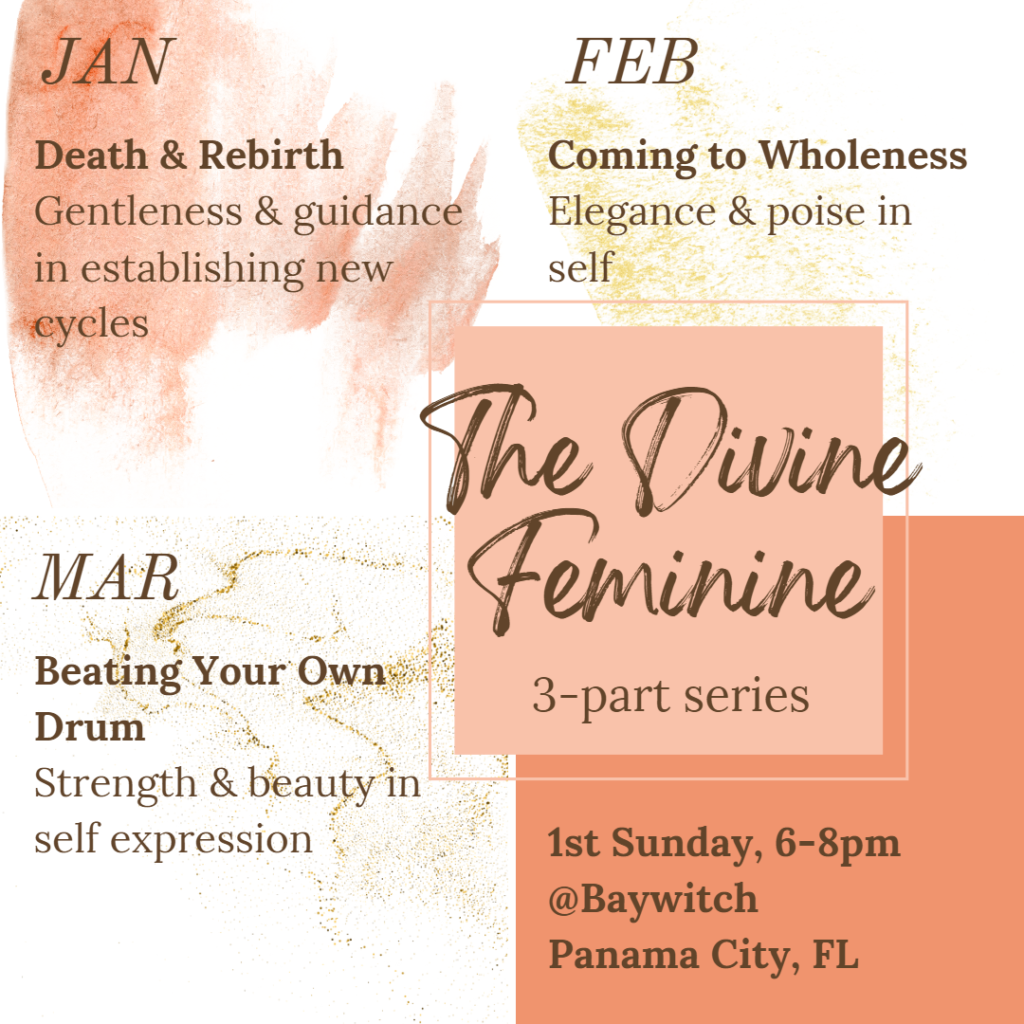 Event Information for the 3-part Channeling series with the Divine Feminine